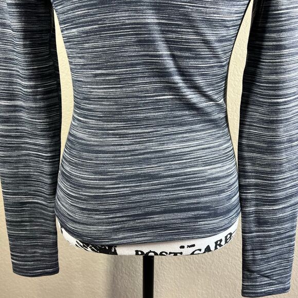 Lululemon Melodic Movement Long Sleeve Space Herringbone Black White size 8 - Picture 12 of 13